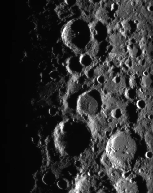 The lunar surface photographed by EQUULEUS